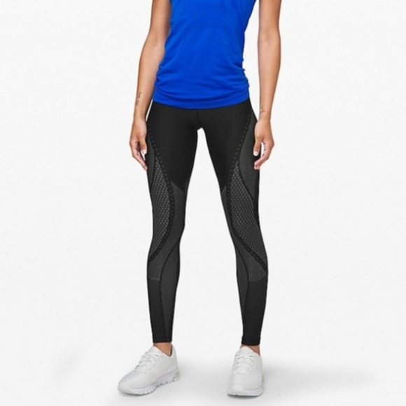 lululemon athletica Pants - Lululemon Mapped Out Leggings Black/Gray NEW